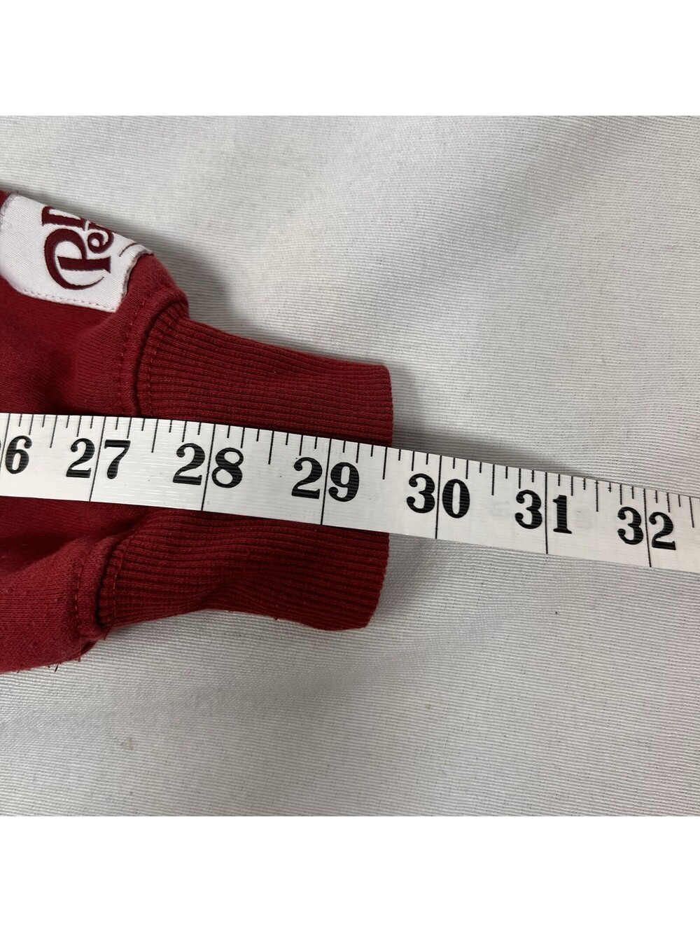 Dr Pepper Long-Sleeve Sweatshirt Maroon Red, Unisex Size S - Picture 8 of 8
